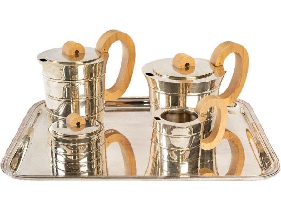 Jean Puiforcat: 20th century silver tea and coffee set