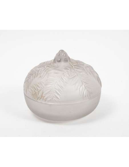 René Lalique : boîte Ronde Vallauris - vases et objets en verre-Bozaart