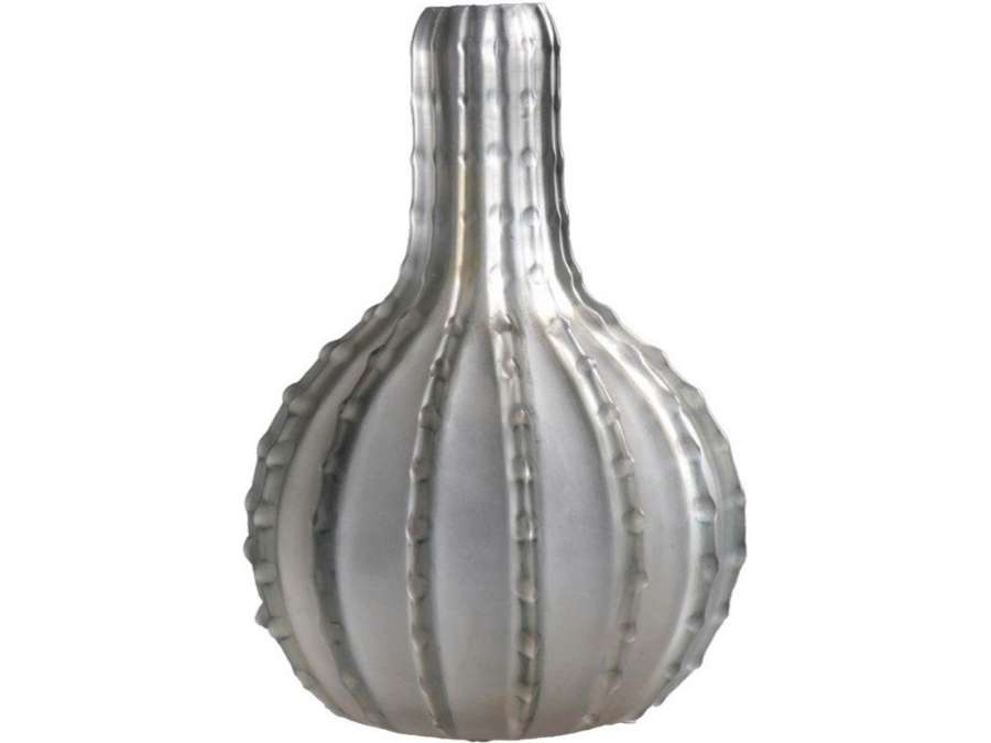 René Lalique: Vase "Dentelé "+ of 20th century glass