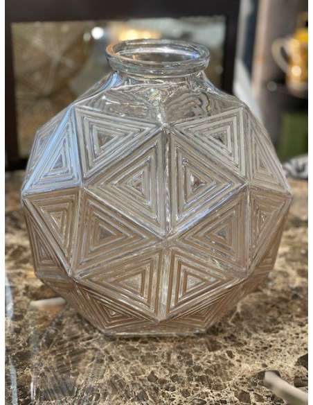Vase Nanking Crée Par René Lalique en 1925 - vases et objets en verre-Bozaart