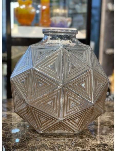 Vase Nanking Crée Par René Lalique en 1925 - vases et objets en verre-Bozaart