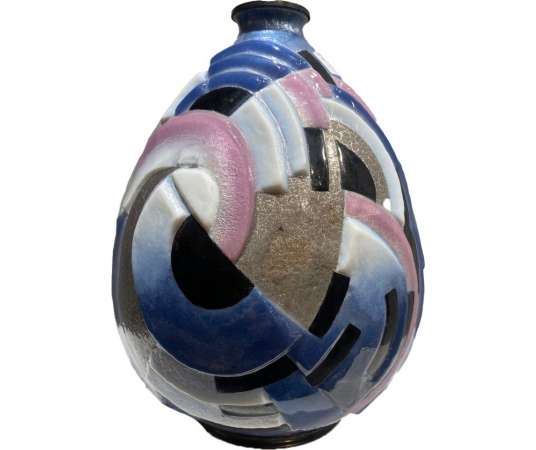 Vase modèle « Primerose » crée par CAMILLE FAURÉ - vases et objets en verre
