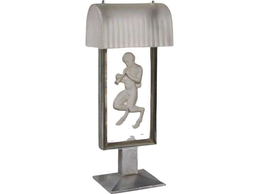 René Lalique (1860-1945) - Fireplace Lamp - lamps