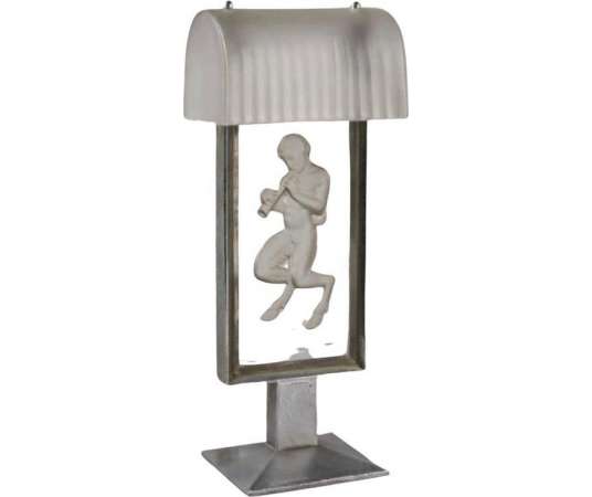 René Lalique (1860-1945) - Fireplace Lamp - lamps