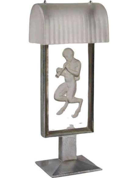 René Lalique (1860-1945) - Fireplace Lamp - lamps-Bozaart