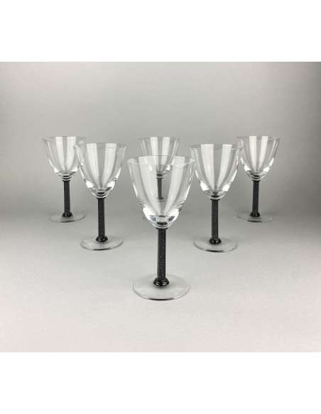 Lalique France - wine glasses, vintage glasses services-Bozaart