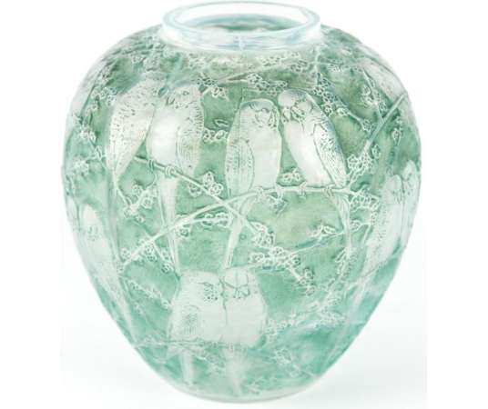 René Lalique, 1919 Vase Perruches - vases et objets en verre