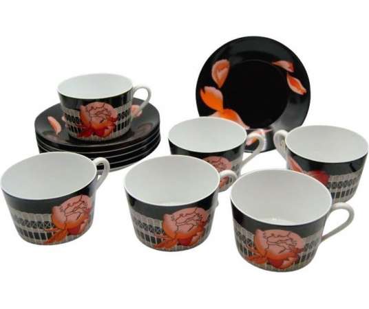 Hermes - Peonies Service Lunch Cups - various ceramics