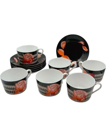 Hermes - Peonies Service Lunch Cups - various ceramics-Bozaart