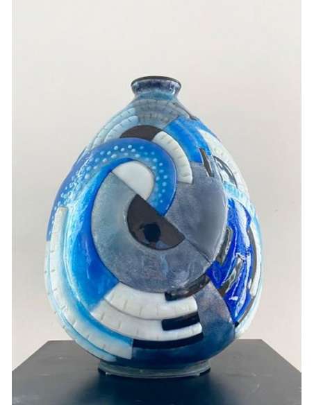 Camille FaurÉ " Orphism " Vase - Art objects-Bozaart