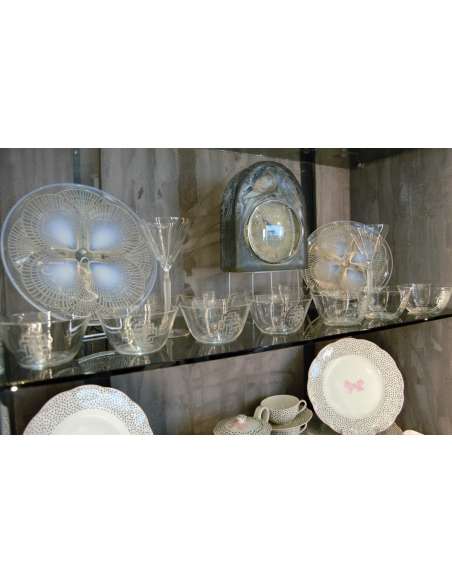 René Lalique, 10 Bols Hagueneau, Model 1931 - vases et objets en verre-Bozaart