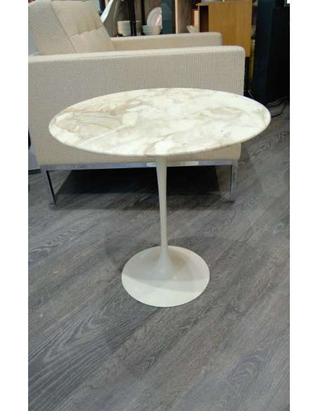 Eero Saarinen & Knoll, Marble Pedestal Table - Dining Room Tables-Bozaart