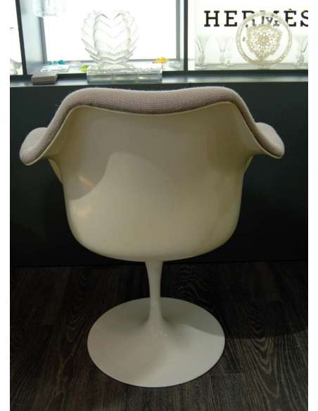 Knoll & Eero Saarinen, Tulip Armchair, Quadra Fabric - Design Seats-Bozaart
