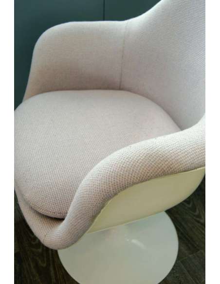 Knoll & Eero Saarinen, Tulip Armchair, Quadra Fabric - Design Seats-Bozaart