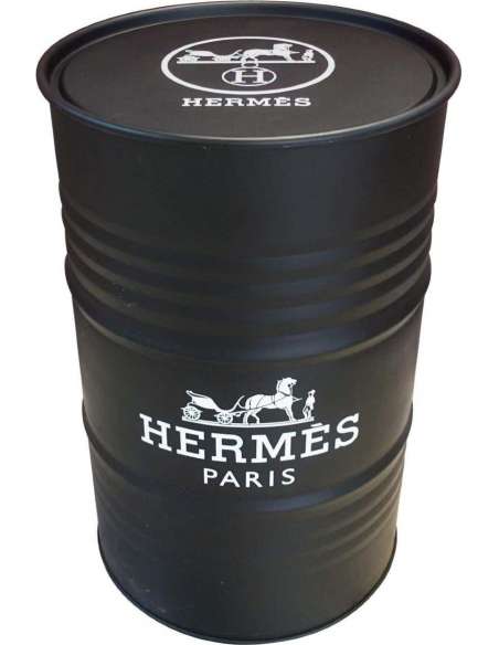 Hermès, Black Barrel with Satin Finish - other furniture-Bozaart