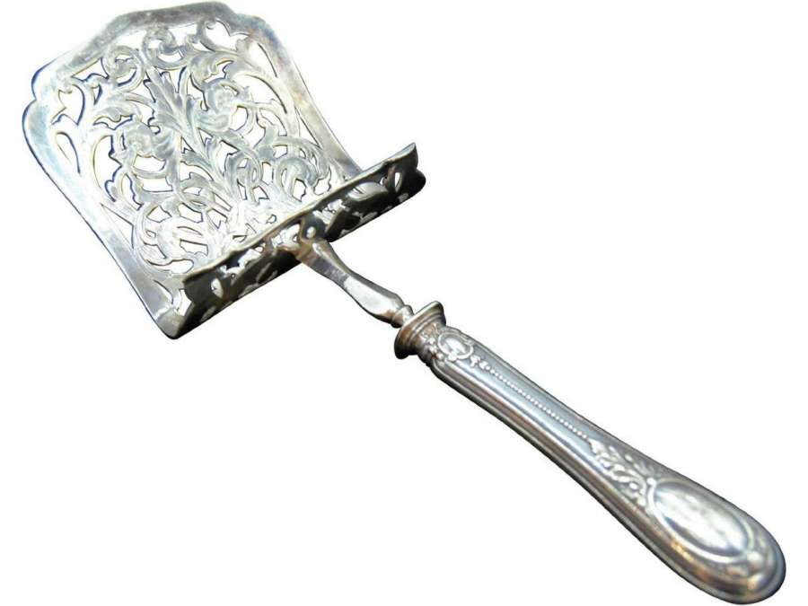 Henin: Asparagus shovel+ in silver from 20th century