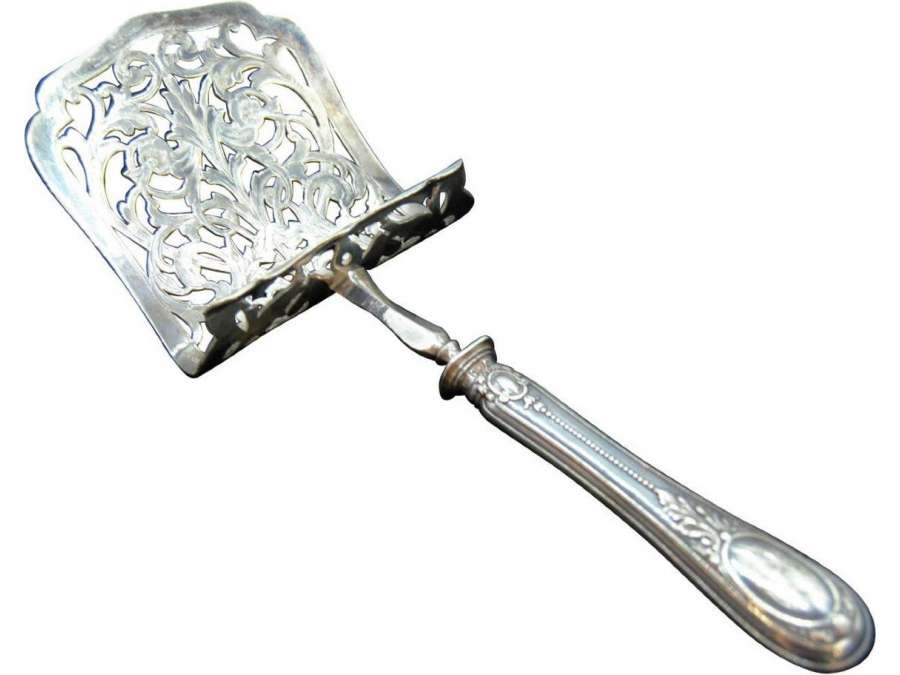 Asparagus Shovel Partly In Silver, Henin Goldsmith - cutlery, housewives