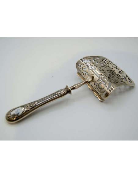 Asparagus Shovel Partly In Silver, Henin Goldsmith - cutlery, housewives-Bozaart