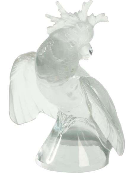 Lalique France Cacatoes "Ailes Déployées" - vases et objets en verre-Bozaart