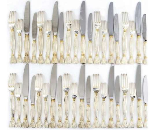 Hermès Paris, Silver Metal Housewife's Party Model Harvest - cutlery, housewives