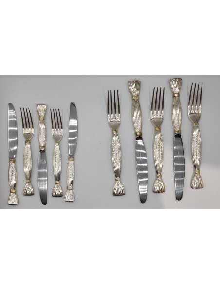 Hermès Paris, Silver Metal Housewife's Party Model Harvest - cutlery, housewives-Bozaart