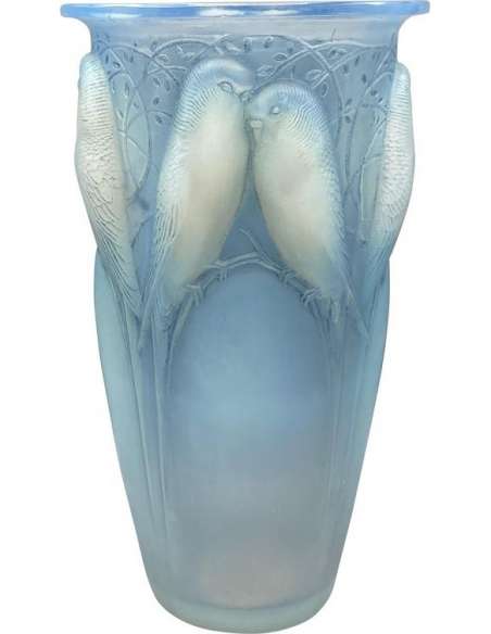 René Lalique - Opalescent Ceylon vase - vases and glass objects-Bozaart