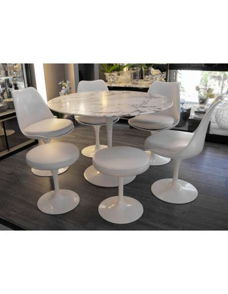 Knoll Et Eero Saarinen : Table salle à manger et 4 chaises - Tables Salle à Manger-Bozaart