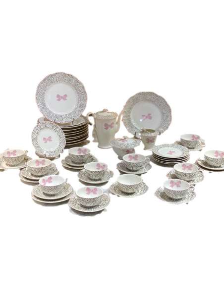 Suzanne Lalique - Haviland - service - Porcelain Plates and Services-Bozaart