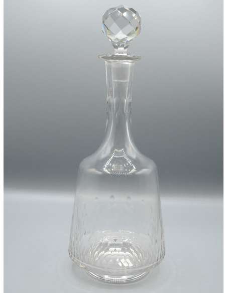 Baccarat. Champigny model. Cut Crystal Decanter - wine glasses, antique glass services-Bozaart