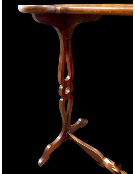 Mahogany Kidney Table. Louis XVI style - living room tables, chiffoniers-Bozaart