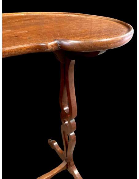 Mahogany Kidney Table. Louis XVI style - living room tables, chiffoniers-Bozaart