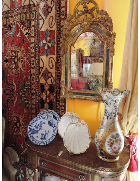 Ice Cream With Golden Wooden Glazing Beads. Regency period - mirrors-Bozaart