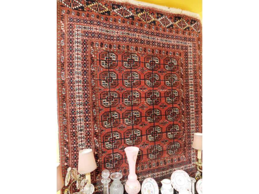 Small BOUKHARA+ wool carpet from the 20th century