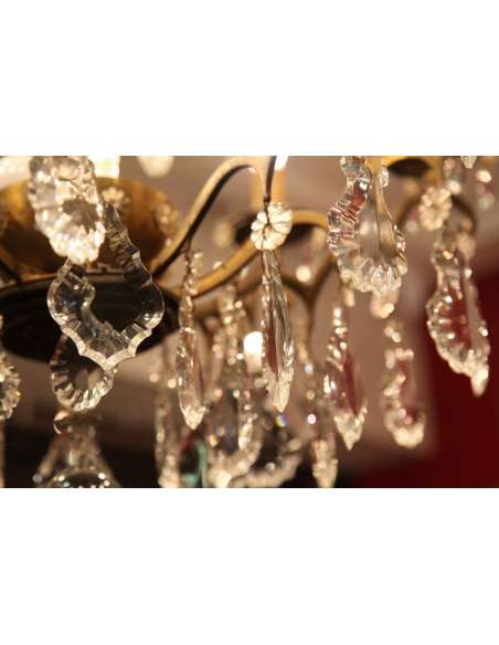 20th century Crystal Chandelier - chandeliers-Bozaart