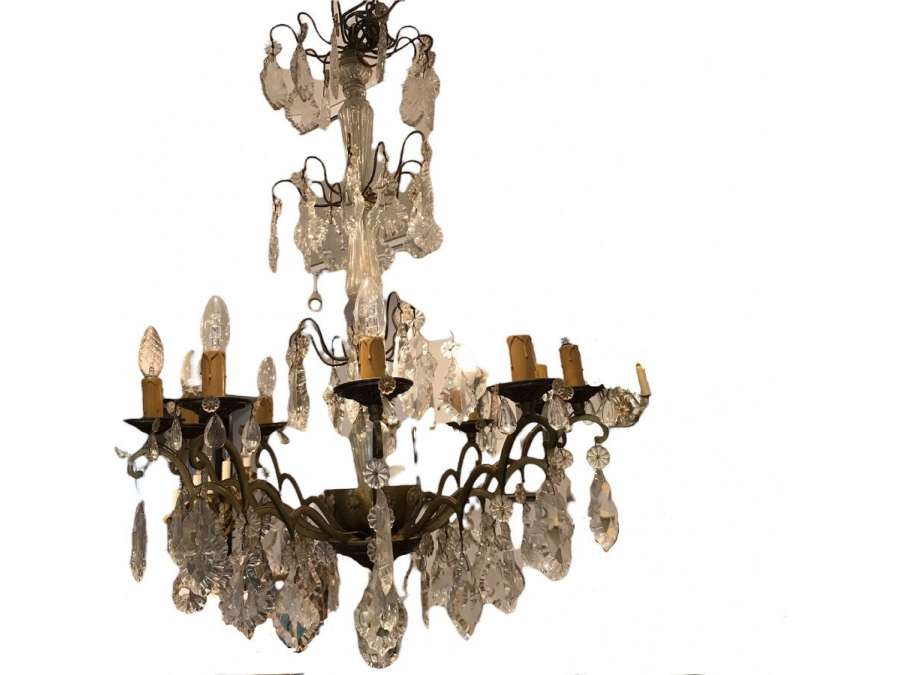 20th century Crystal Chandelier - chandeliers
