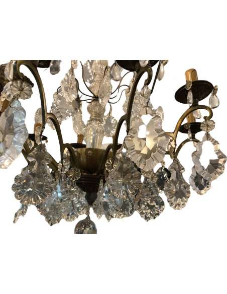 20th century Crystal Chandelier - chandeliers-Bozaart