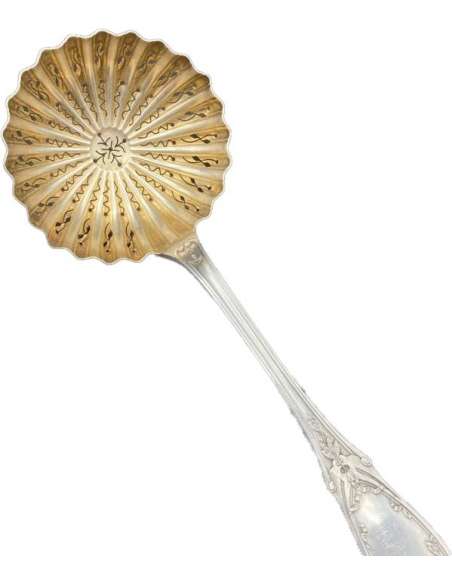 Dusting Machine, Sugar Spoon, Solid Silver. Louis XVI style - cutlery, housewives-Bozaart