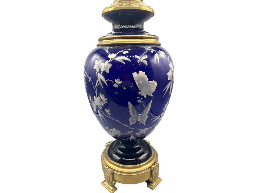19th century porcelain lamp +Circa 1880