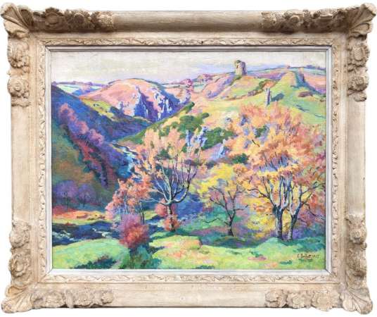Ballot Clementine The Ruins Of Crozant And The Valley Of The Sedelle In 1915 - Landscape Paintings