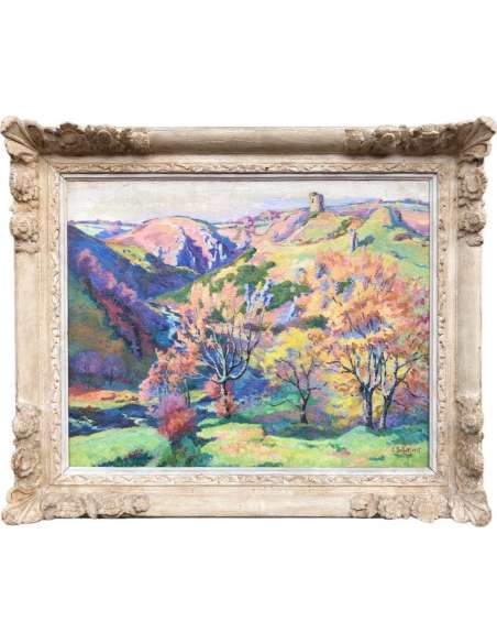 Ballot Clementine The Ruins Of Crozant And The Valley Of The Sedelle In 1915 - Landscape Paintings-Bozaart