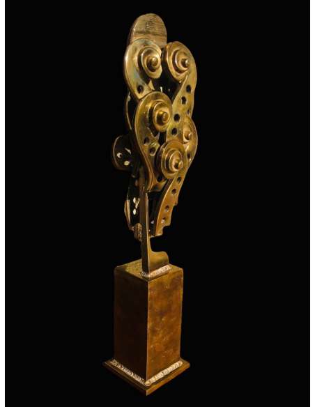 Arman Sculpture En Bronze Signée 20ème Siècle Crosses De Violon Art Moderne - Bronzes anciens-Bozaart