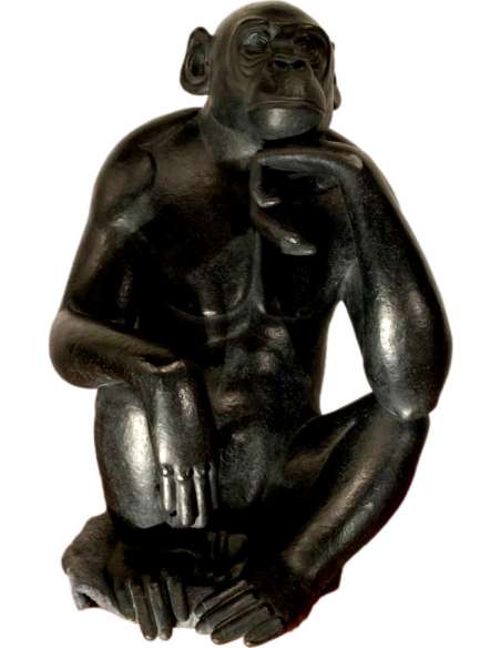 20th Century Bronze Animal Sculpture by Florence Jacquesson-Bozaart