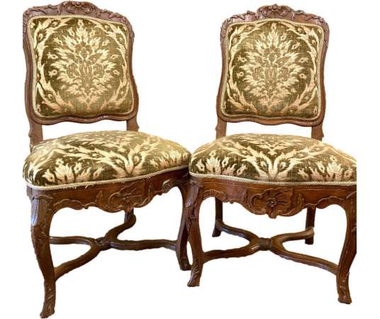 Pair Of Chairs. Regency period - chairs - stools