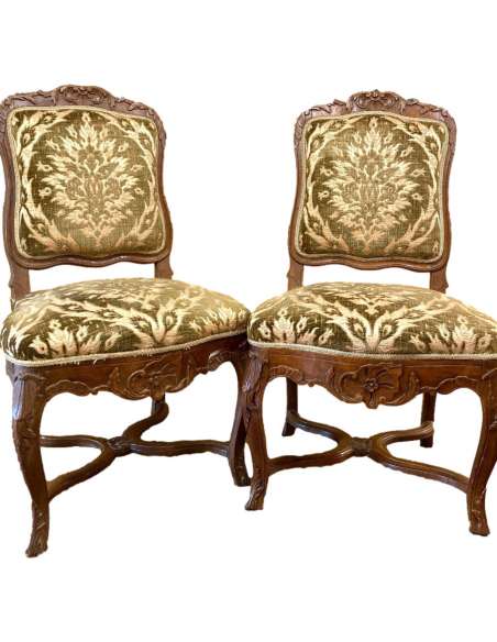 Pair Of Chairs. Regency period - chairs - stools-Bozaart