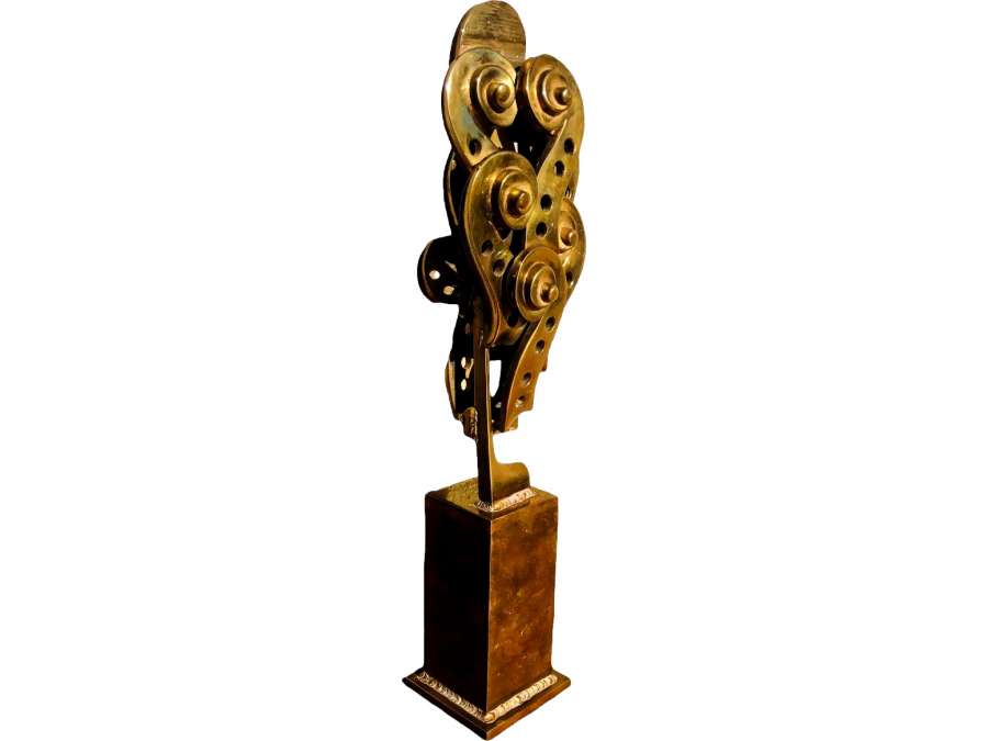 Arman Bronze Sculpture Signed 20th Century Violin Crosses Modern Art - Ancient Bronzes