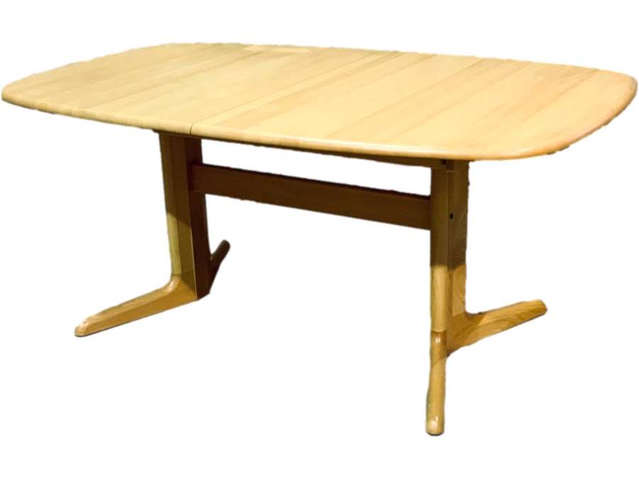Table Design Scandinave En Hêtre Massif