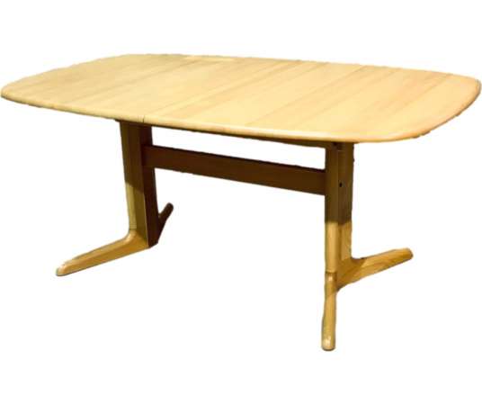 Scandinavian Solid Beech Design Table