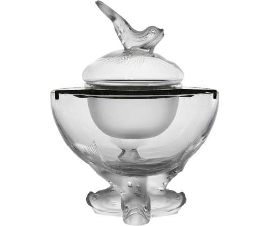 Lalique :bol à Caviar - pièces de forme