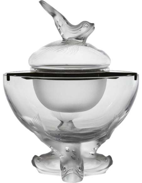 Lalique :bol à Caviar - pièces de forme-Bozaart