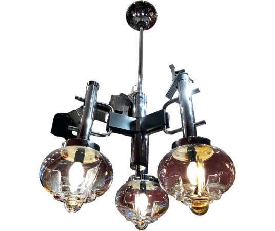 Murano Mazzega Chandelier, 3 Lights. - Ceiling lights and suspensions